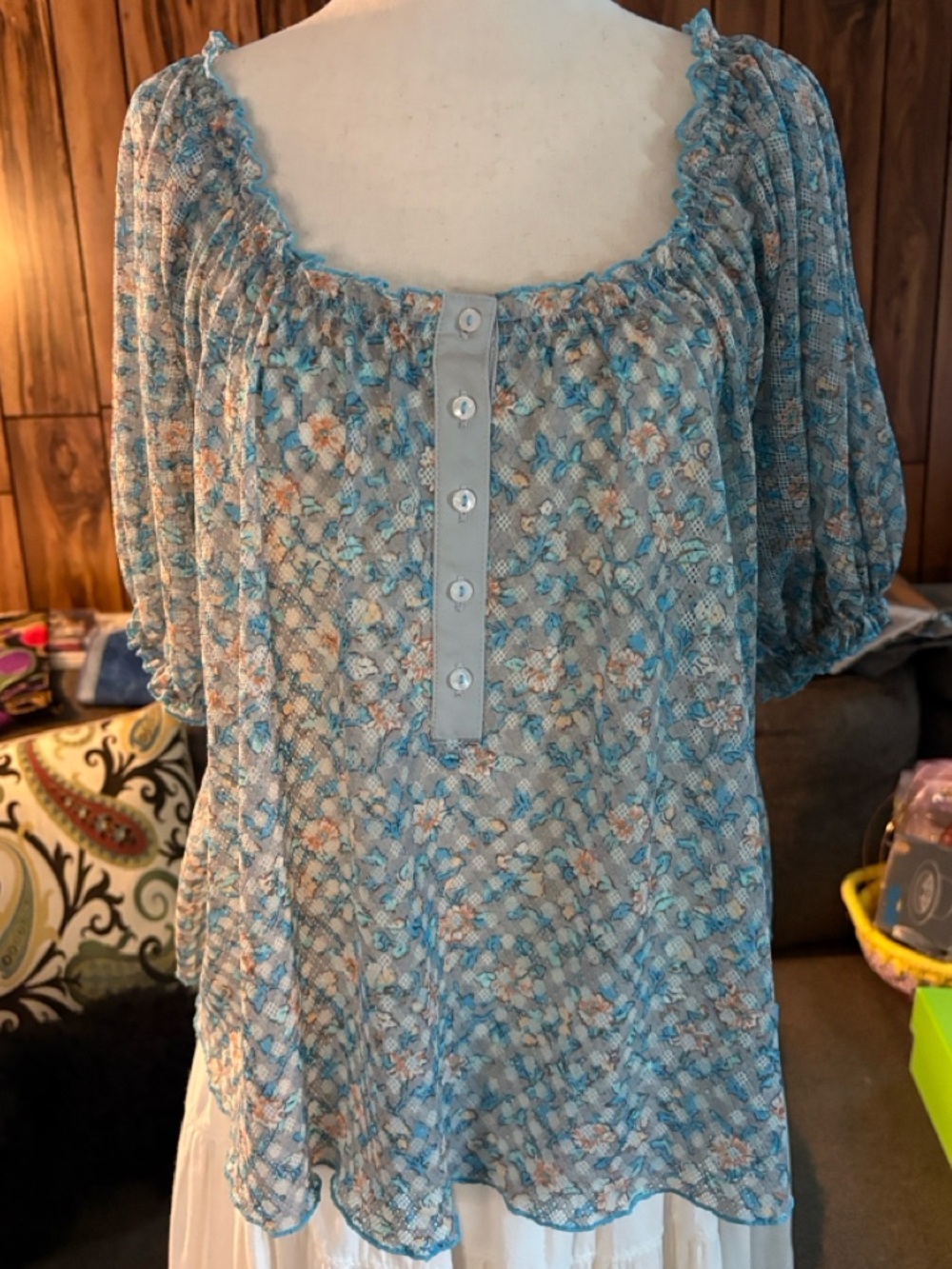 Free People Astra Peasant Top NWOT